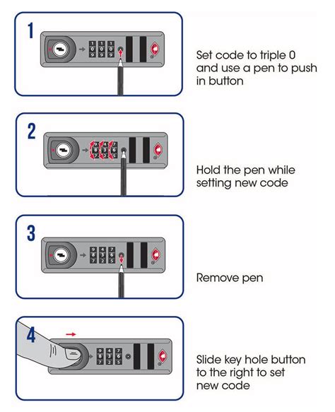 TSA Lock Instructions .